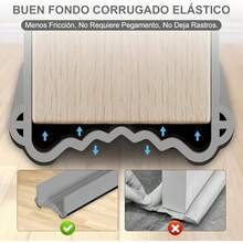 Guardapolvo para Puerta, Burlete y Cubre Polvo para Puerta, Fácil Instalación, Silicón Premium para Puertas Interiores/Exteriores, Ideal para Hogares y Oficinas (Gris, Talla única) - Gris-Talla única - Ver 5