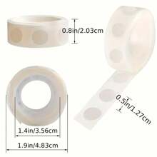 Puntos de pegamento de doble cara para globos, decoraciones de globos DIY transparentes, decoración de fiestas/bodas, puntos adhesivos sin daños, no dañan las paredes - Multicolor - Ver 2