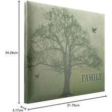 MBI Vintage Travel Post Álbum, Encuadernado para Scrapbook, con Ventana, 30 x 30 cm(Verde Floral) - Multicolor - Ver 5
