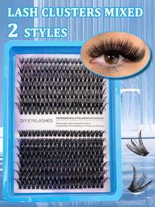 280 件装 DIY 睫毛嫁接套装，60D/80D 睫毛簇套装，D 卷 DIY 睫毛套装，浓密丰盈的假睫毛嫁接簇，圣诞旅行套装。 - D - 查看 9