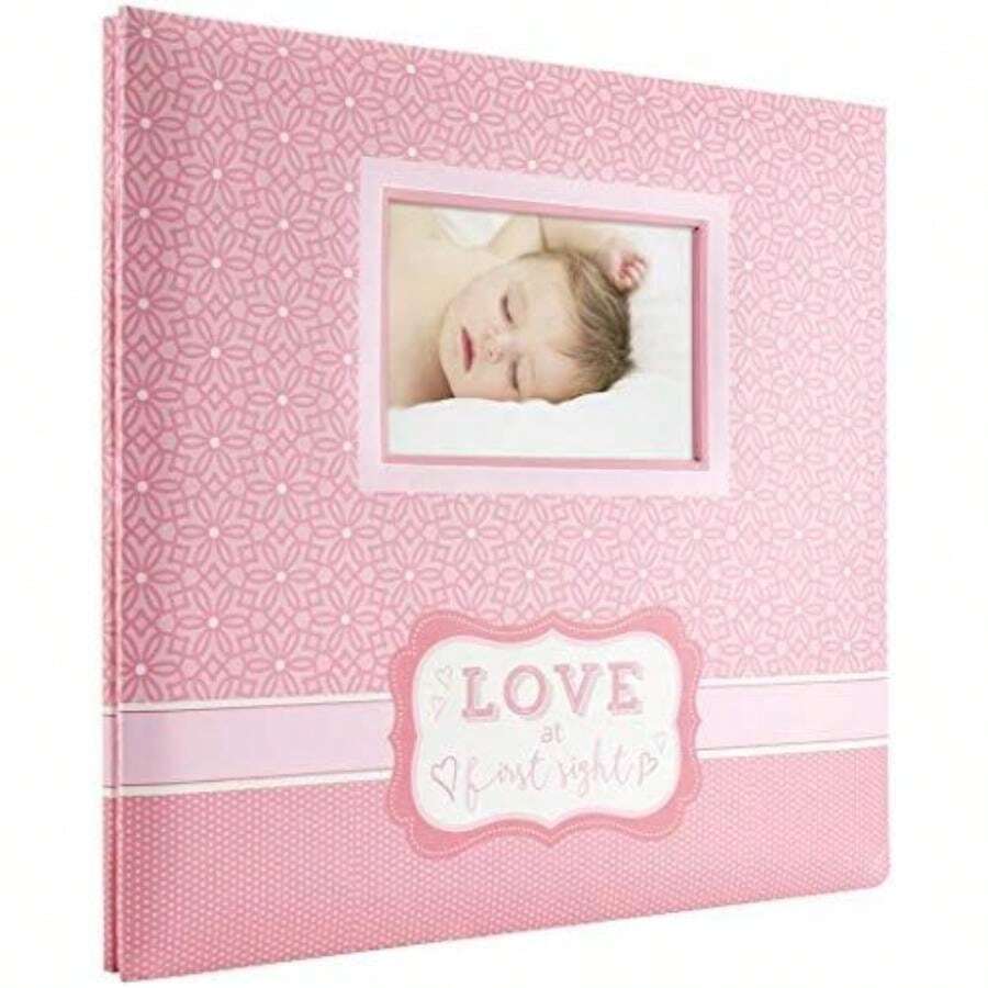 MBI Vintage Travel Post Álbum, Encuadernado para Scrapbook, con Ventana, 30 x 30 cm(Rosa Love at First Sight) - Multicolor - Ver 1