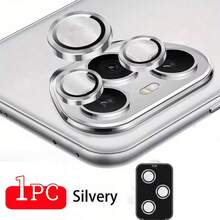 1pc Camera Lens Protector Ring For Honor 400 Pro 5G/Honor 400 Lite/Honor 400/600 Lite, 3D Metal Lens Tempered Glass Protective Film, Rear Camera Lens Cover, Phone Camera Protector, Black/Silver/Colorful - Multicolor - View 3