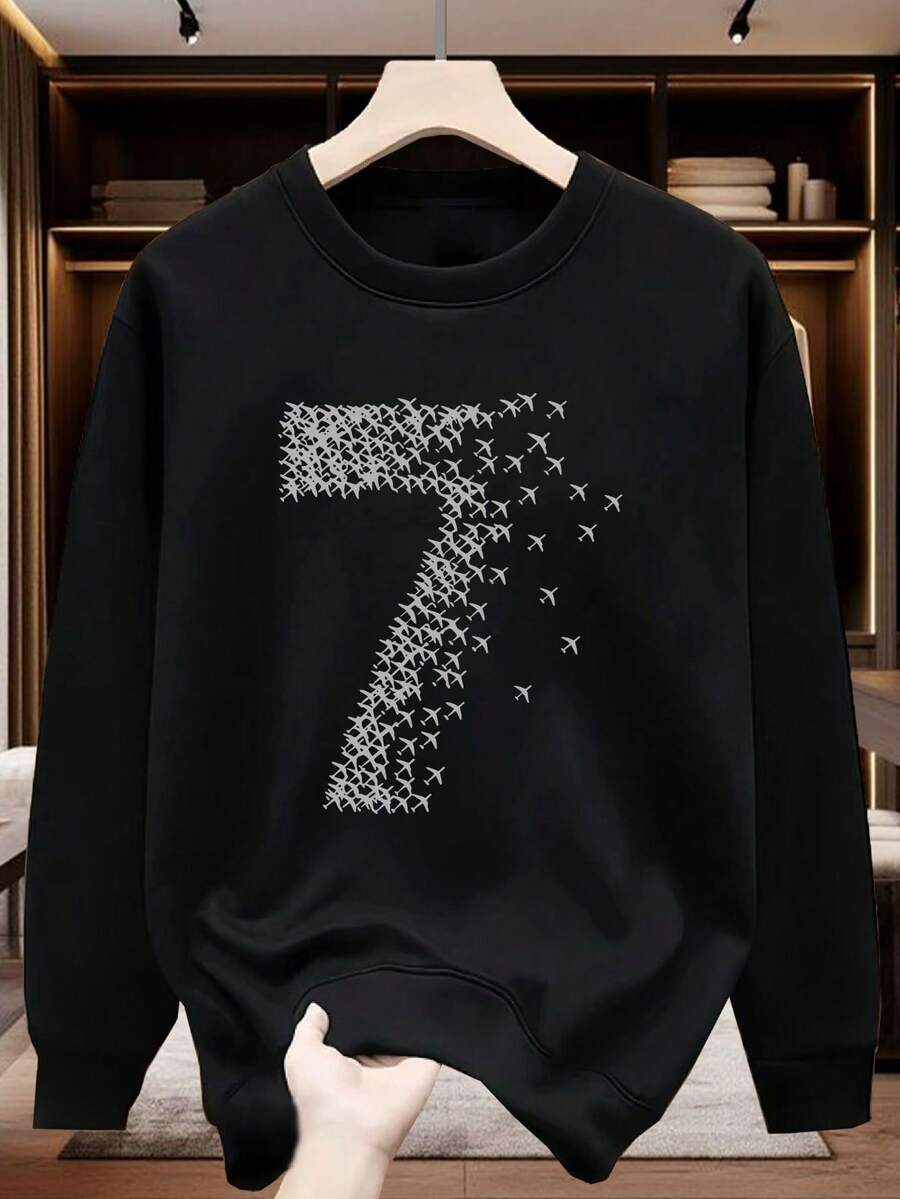 Men Sweatshirts - Black - View 1