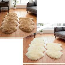 Modern Minimalist Faux Wool Plush Carpet - Soft Plush Surface With Rubber Backing, Machine Washable - Winter Gift, Wool-Like Carpet, Autumn/Winter Carpet, Thick/Plush - White - View 15