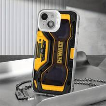 Dewalt Herramientas Carcasa para iphone17 16 15 14 13 12 11 PLUS MAX  GALAXY S22 S23 S24 S25FE ULTRA PLUS + Touch Durable TPU PET PC Negro Plata Regalo A Prueba de Golpes Completo  Fundas de teléfono de protección - Negro - Ver 5