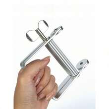 1pc Salon Hair Dye Paste Dispenser, Manual All-Metal Hair Color Paste Squeezer, Household Toothpaste Squeezer Clamp, Aluminum Alloy Stainless Steel, Hairdresser Salon Supplies,Hair Tools,Hair Products And Accessories For Barber Salon Beauty Travel Essentials,Back To School,Travel Holiday Essentials,Hair Accessories For Women - Bạc - Xem 5