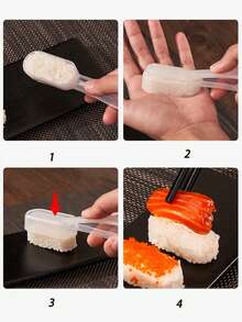 Plastic Hand-Held Sushi Mold, Home And Commercial Nigiri Sushi Press, Easy To Demold, DIY Sushi Tool For Beginners, Sushi Making Tool Suitable For Beginners/Kitchen Enthusiasts