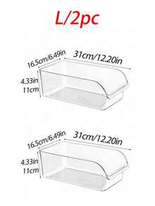 1 hộp/2 bộ hộp đựng đồ trong suốt bền chắc, hộp đựng đồ dung tích lớn có thể xếp chồng lên nhau, thích hợp cho tủ lạnh, tủ đông, tủ bếp, tủ đựng thực phẩm, hộp và tủ đựng đồ nhà bếp, phụ kiện nhà bếp, hộp sắp xếp tủ lạnh, hộp đựng đồ ăn nhẹ, lọ đựng gia vị, quà tặng ngày Valentine và quà tặng tựu trường. - Nhiều màu - Xem 21