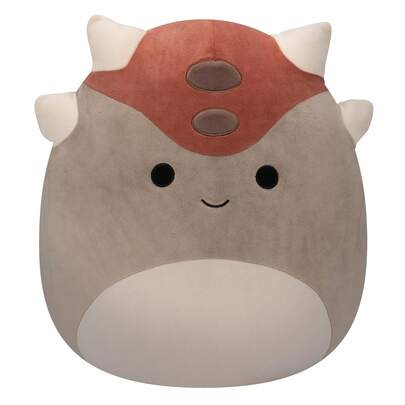Thú nhồi bông Squishmallows Original 7.5 Inch Ainhoca Khủng long Ankylosaurus màu xám - Kích thước trung bình, siêu mềm, chính hãng Jazwares.