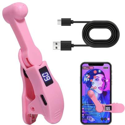 Auto Clicker For Smart Phone, Phone Screen Device Speed Clicker For Android IOS Apps, Fast Click Simulation Finger Continuous Click For Gaming, Live Broadcasts Likes, Adjustable Speed Physical Clicker Suitable For Winter Vacation, Travel Holiday, Portable Camera Shutter Vacation Travel Camera Clicker Phone Clicker Phone Remote