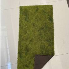 1片人造苔藓垫，柔软涤纶仿苔藓，DIY微景观草坪，景观石户外装饰，家居装饰，展览背景装饰，微景观 - 青草綠 - 查看 7