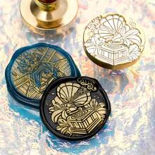 1pc Sealing Wax Stamp Head For Seal Envelope Invitation DIY Scrapbooking, Music Themed Wax Seal Stamp Head Replacement - Multicolor - View 3
