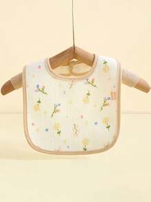 Baby U-Shaped Waterproof Bib, Class A Cotton Breathable Infant Drool Pad, Baby Anti-Spit Milk Cloth, Children Feeding Bibs