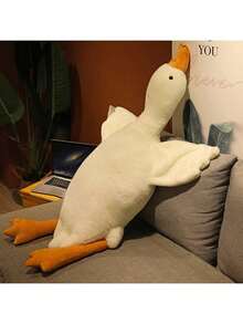 1 件可爱大号白鹅和鸭子毛绒玩偶，柔软填充动物玩偶枕头，家居装饰，儿童生日/节日礼物 - 彩色 - 查看 14