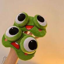 Masker Mata Boneka Katak Lucu, Masker Tidur Ekspresi Kocak, Masker Mata Lembut & Nyaman untuk Perjalanan & Tidur Siang, Hadiah Masker Mata Hewan Kartun - MultiWarna - View 3