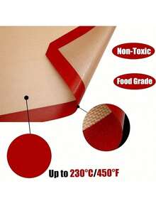 2片装可重复使用硅胶烘焙垫 - 不粘烘焙垫 - 便捷烘焙用品 - 16.5英寸 x 11.6英寸硅胶烘焙垫 - 烤箱烘焙垫