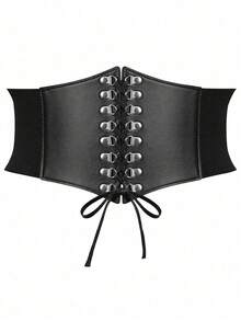 1pc Women's Retro Lace-Up Waist Belt, Suitable For Festive Events Or Daily Wear