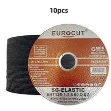10pcs 5-Inch (125mm) Heavy Duty Non-Electric Sanding Discs, Suitable For Stainless Steel, Iron, Alloy Metal, Polishing, Deburring - Compatible With Mechanical And Power Tools, Metal Grinding Wheels, Metal Processing Discs, Dual Mesh Design