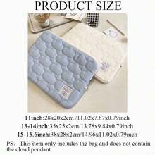 Fluffy Cloud-Like Soft Laptop Sleeve Bag, Cute Clean Style Tablet/Protective 11/13/15 Inch Notebook Pouchfor Back To School School Stuff Bag School Work Laptop Bag Women Book - Nhiều màu - Xem 6