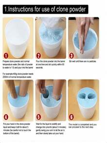 1pc 3D Handmade Casting Mold DIY Clone Powder Model Set, Create Eternal Memories! Suitable As A Tool To Enhance Relationships Between Couples And Friends, Suitable As A Mother's Day Or Valentine's Day Gift, Perfectly Presents Love And Unforgettable Moments (Random Packaging) - Multicolor - View 6