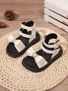 Fashionable Casual Popular New Kids Sandals, Student Summer Beach Shoes, Toddler Non-Slip Soft Bottom Shoes - Beige - View 1
