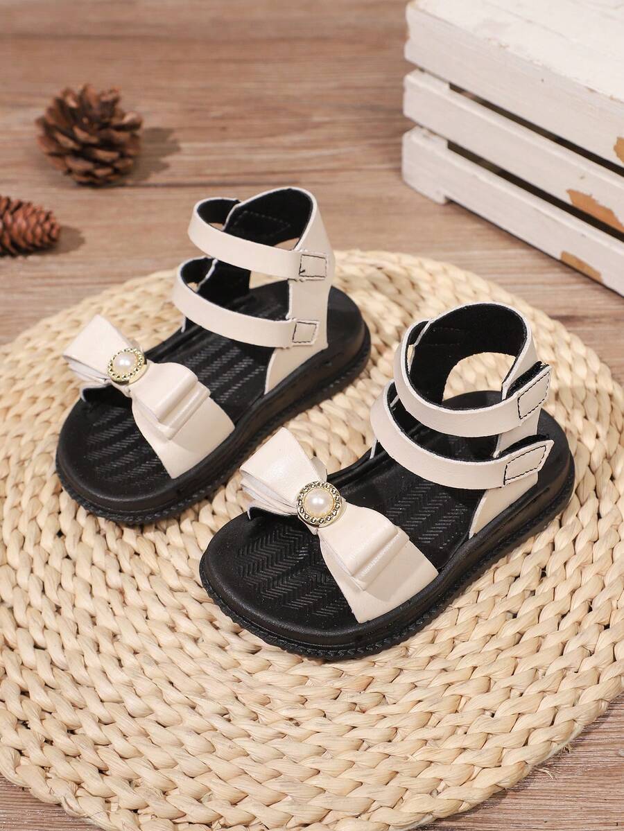 Fashionable Casual Popular New Kids Sandals, Student Summer Beach Shoes, Toddler Non-Slip Soft Bottom Shoes - Beige - View 1