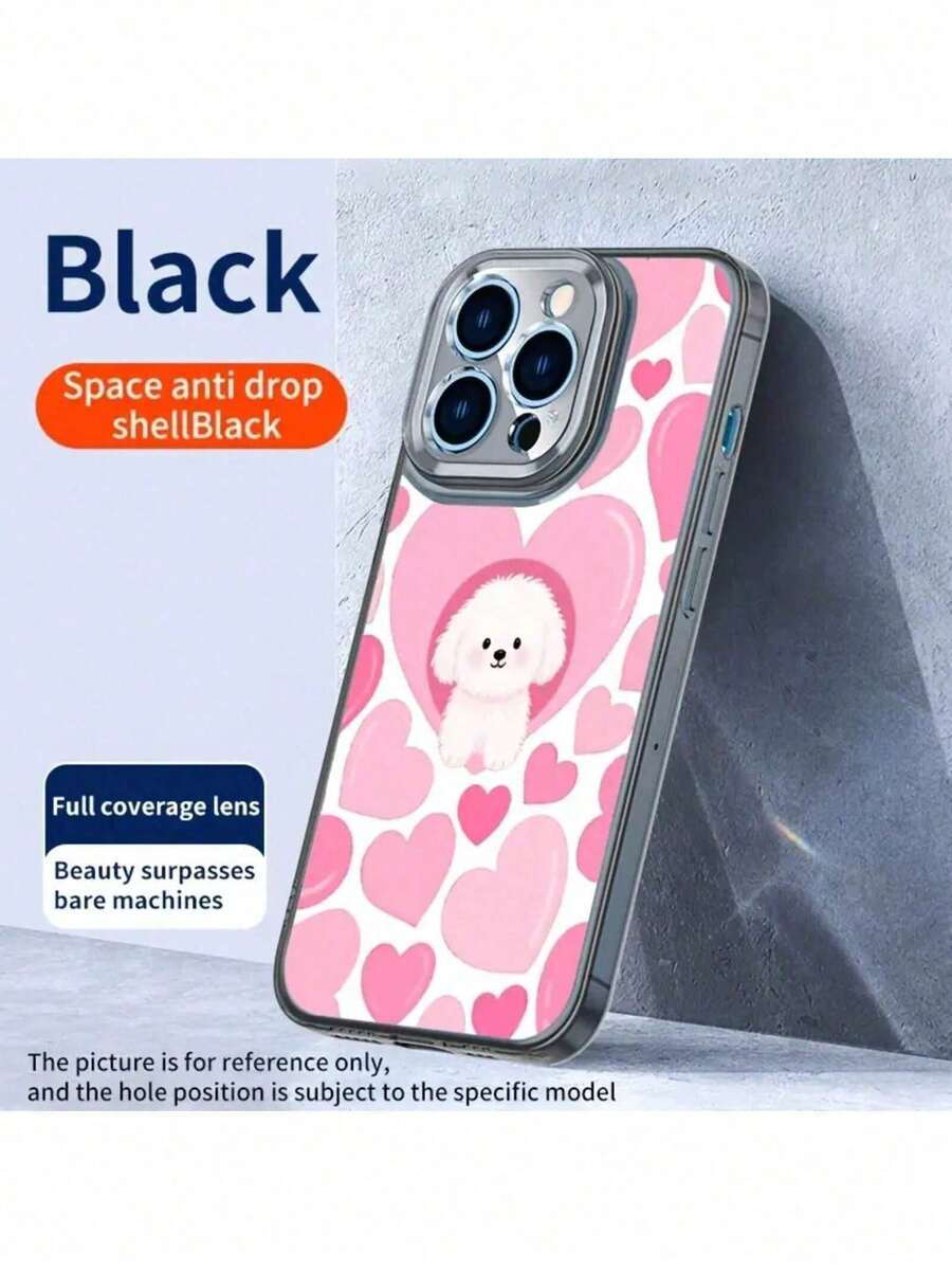 Estuche de PC de cristal metálico con estilo, con protección completa de lentes - Multicolor - Ver 1