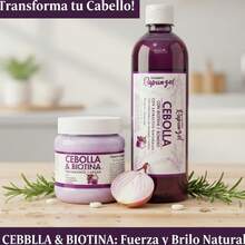KIT DE 2PZ DE SHAMPOO Y MASCARILLA DE CEBOLLA CON ROMERO Y BIOTINA PARA EL CRECIMIENTO DEL CABELLO - Morado - Ver 2