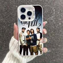 Funda Trasera Compatible con 17 16 15 14 13 12 11 Pro Max Plus, Color Plata, Resistente a Impactos, de la Banda Pierced The Veil - Z4 - Ver 2