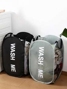 Cestino per biancheria in rete, cesto portabiancheria pieghevole e a scomparsa con manico, tasca laterale grande, adatto per camera dei bambini, dormitorio, roulotte, crociera, borsa per armadio grigia, borsa per conservazione essenziale di indumenti per camera da letto, dormitorio, college, borsa per conservazione, scatola per conservazione, borsa per biancheria, borsa per lavatrice, per biancheria, bagno, viaggio, può contenere indumenti sporchi e puliti, borsa per reggiseni e indumenti impermeabile, borse per conservazione, organizer per indumenti, borse per indumenti, cubi per imballaggio, articoli da viaggio essenziali - Multicolore - Visualizzare 1