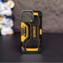 Dewalt Herramientas Carcasa para iphone17 16 15 14 13 12 11 PLUS MAX  GALAXY S22 S23 S24 S25FE ULTRA PLUS + Touch Durable TPU PET PC Negro Plata Regalo A Prueba de Golpes Completo  Fundas de teléfono de protección - Negro - Ver 6