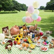 Alfombra Plegable Grande para Pícnic Playa o Jardín Impermeable y de Secado Rápido - Amarillo - Ver 11
