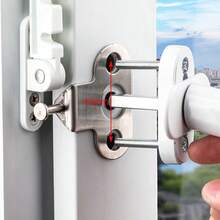 2PCS Tilt Turn Window Restrictor Stay White Finish Child Cats Safely Lock Catch - White - View 4