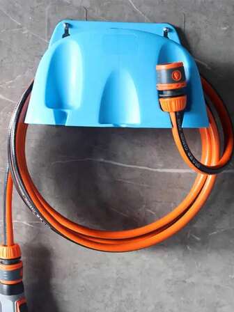 1 Paquete, Soporte de manguera de jardín montado en la pared, Soporte de manguera de agua de plástico resistente, 13.5 X 11.5 X 8.85 Pulgadas para almacenamiento de herramientas de riego y jardín al aire libre