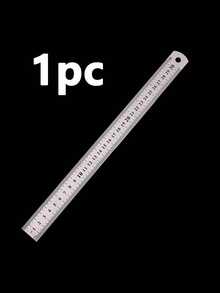 10支/套学生用直尺，30厘米/20厘米/15厘米不锈钢直尺，统一标准测量工具