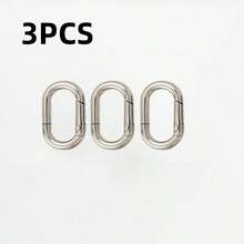 Metal Oval Spring Buckle, Can Open Keychain, Bag Hook, Extension Clip, Dog Chain Buckle Accessories, Luggage Hardware Accessories, Hiking Buckle, Very Suitable For Wearing While Traveling, Travel Accessories,Suitable For Wallet Straps, Keys, Handicrafts, Hook Clips, DIY Accessories