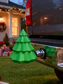 1pc Christmas Tree Trailer Hitch Cover Cap Decoration