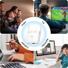 ¡RecomendadoRepetidor de Señal Wifi,Amplificador de Señal WiFi 360 ° Cobertura Completa,300Mbps Inalámbrico Wifi Extender Adaptador,Puertos Ethernet de Antena Integrados, Soporte para el Modo AP/ Repetidor(Blanco)¡Top de Temporada - Ver 8