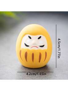 1 quả trứng Daruma không tráng men sáng tạo, đồ trang trí phong thủy khai trương doanh nghiệp, đồ trang trí bàn làm việc mini phong cách Nhật Bản, tượng Daruma hoạt hình nhiều màu, quà tặng cầu mong thịnh vượng, trang trí nhà cửa - Nhiều màu - Xem 8