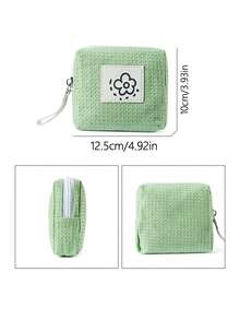 Mini Cute Cartoon Coin Purse, Portable Lipstick/Cosmetic Bag, Earphone Cable Organizer, Suitable For Vacation, Beach, Bathroom, Bedroom, Large Capacity