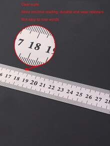 10支/套学生用直尺，30厘米/20厘米/15厘米不锈钢直尺，统一标准测量工具