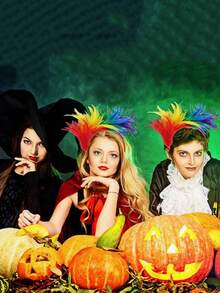 1 Stück bunter Party-Performance-Kopfschmuck, geeignet für verschiedene Festivalzubehör, Maskenball, Cosplay-Party-Requisiten - Farbe - Übersicht 2