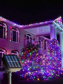 1串 20/50/100/200 LED 5米/7米/12米/22米太阳能灯串，8种照明模式，适用于花园、庭院、草坪、小路、节日、万圣节、树木、婚礼、庭院、围栏、派对、露营 [太阳能供电] - LED燈串 - 查看 8