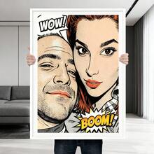 定制宠物肖像，水彩狗狗肖像，个性化狗狗画作，母亲节礼物，狗狗纪念水彩画 - 彩色 - 查看 4