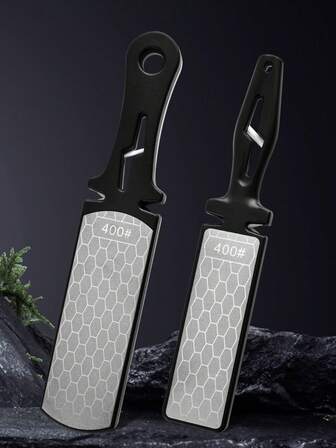 Diamond Sharpener, Double-Sided Sharpening Tool, Household Fast And Multifunctional Sharpening Scissors, Kitchen Knife Sharpening Stone