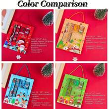 6pcs Christmas Gift Stationery Set - Portable Pencil Case With Santa Claus, Reindeer And Holiday Patterns - Suitable For Students And Office Use - Perfect Christmas Gift, Holiday Design, Durable Plastic, Stationery Gift Box, Calligraphy And Stationery Set, Stationery Countdown Calendar, Christmas Pens, Stationery Set, Pens, School Supplies, School Accessories, Stationery Items - Z - View 9