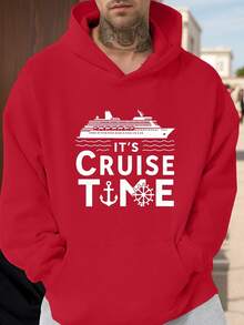 sweat-shirt à capuche pour hommes avec motif d'ancre et de bateau pour les croisières - pull marin ample, adapté aux passionnés de croisière et à un usage casual, vêtement d'hiver chaud, sweat casual, vêtement casual durable, vêtement casual pour l'extérieur, design nautique rétro, vêtement casual de haute qualité, sweat-shirt à capuche à manches longues, pour hommes adultes - Noir - Voir 7