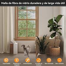 CXJYSD Kit De Reparación De Malla De Fibra De Vidrio Resistente Con Herramientas,Repelente De Insectos Para Ventanas,Puertas,Patios Y Porches. (Negro, 48x118(120x300cm)) - Negro - Ver 6
