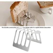 MX Stainless Steel Toast Rack Kitchen Breakfast Bread Holder Toast Rack For Home And Restaurant Use Unique Kitchen Decoration Style 1 - 樣式1 - 查看 3