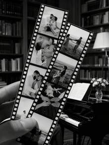 Custom Photo Film, Personalized Photo Booth Photo Strip Frame, Wedding Photo Booth Card, Gift For Him/Her, Instant Framed Love Story Artwork - Multicolor (Christmas Style) - View 5
